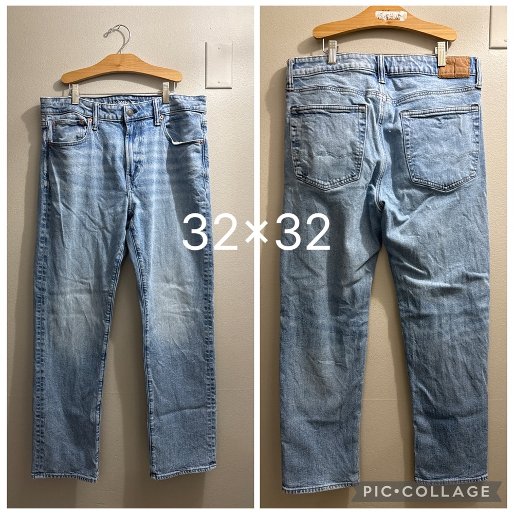 American Eagle Outfitters Light Blue Men's Straight Jeans